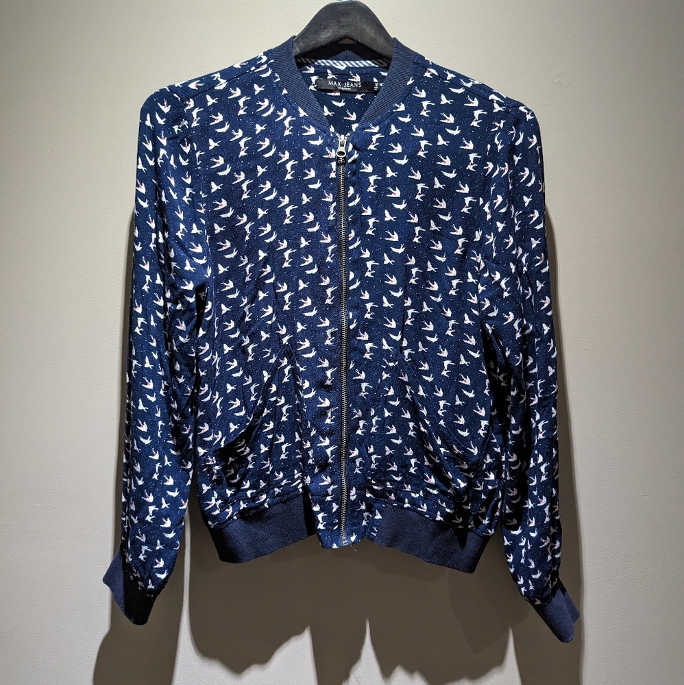 Max Jeans Light Weight Swallows and Hearts Jacket
